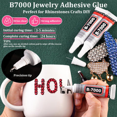 TINKRSTUFF three B7000 glues with tweezers and pen for precise placement