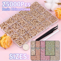 TINKRSTUFF open 24-grid organizer revealing mixed 2–6mm sizes for easy selection