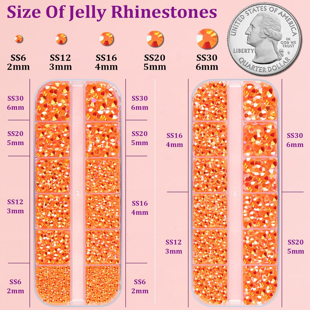 TINKRSTUFF closeup of sorted grids showing crystal size options for precise selection