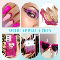 TINKRSTUFF rhinestones applied to a phone case demonstrating decorative enhancement