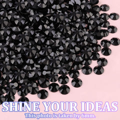 TINKRSTUFF rhinestones next to a hand for size scale, aiding accurate size choice