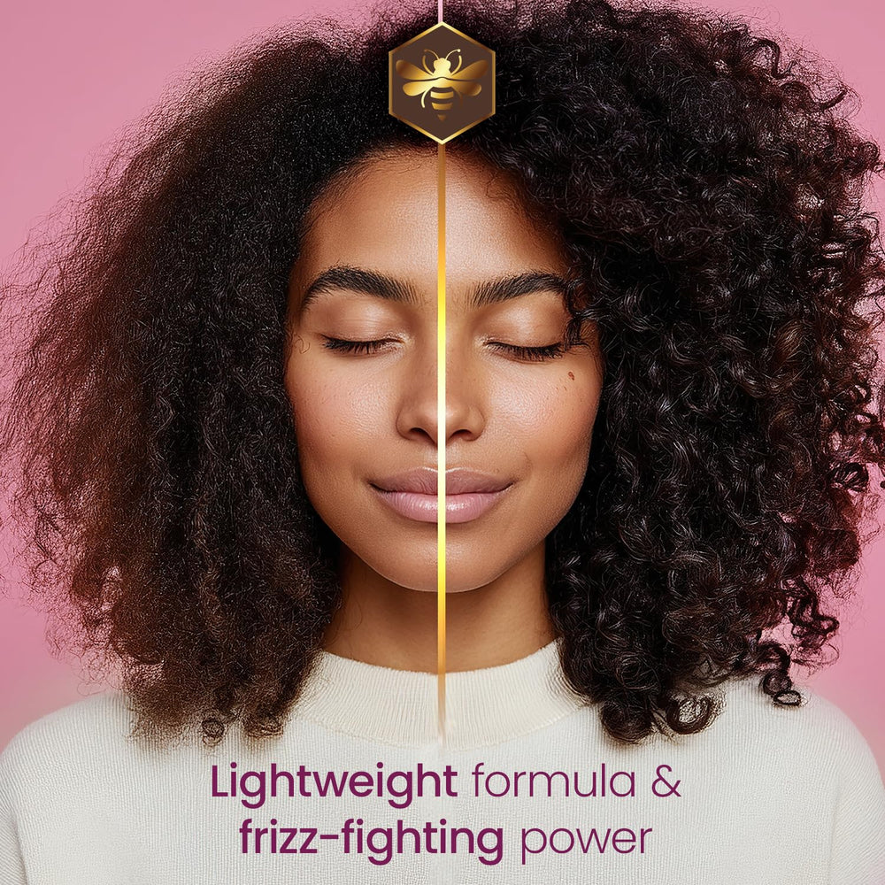 Applying Tio Nacho on wet hair to form defined, frizz-controlled curls