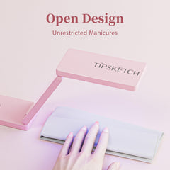 Tipsketch hand inside lamp demonstrating real use and convenience