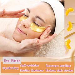 TIRDET eye and lip masks in use on face for quick pampering