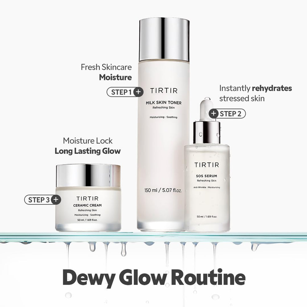 TIRTIR night routine setting showing restful hydration benefit