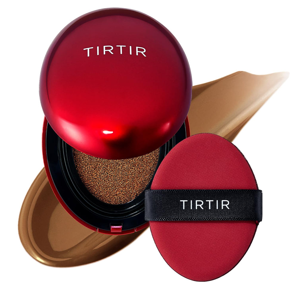 TIRTIR front packaging showing compact mini cushion and shade, convenient for travel