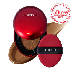 TIRTIR open cushion revealing sponge applicator and product well for quick touch-ups