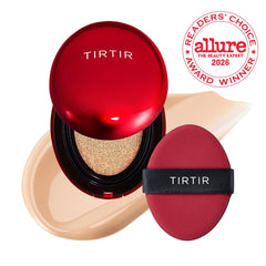 TIRTIR compact open to show cushion sponge and mirror for quick touchups