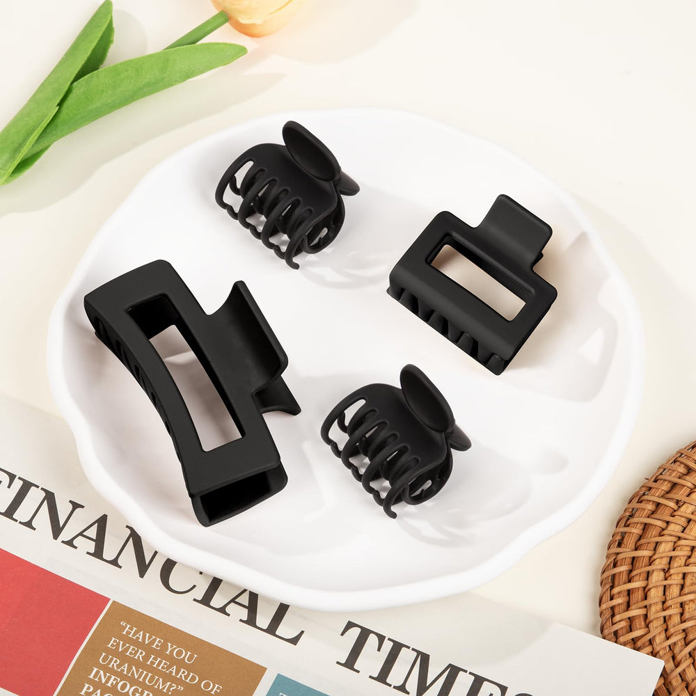 Tisenla medium clip securing a half-up hairstyle demonstrating comfortable daily use