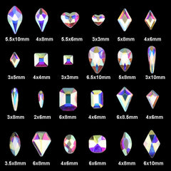 tisslan close-up of faceted glass crystals highlighting sparkle and color-shift benefits