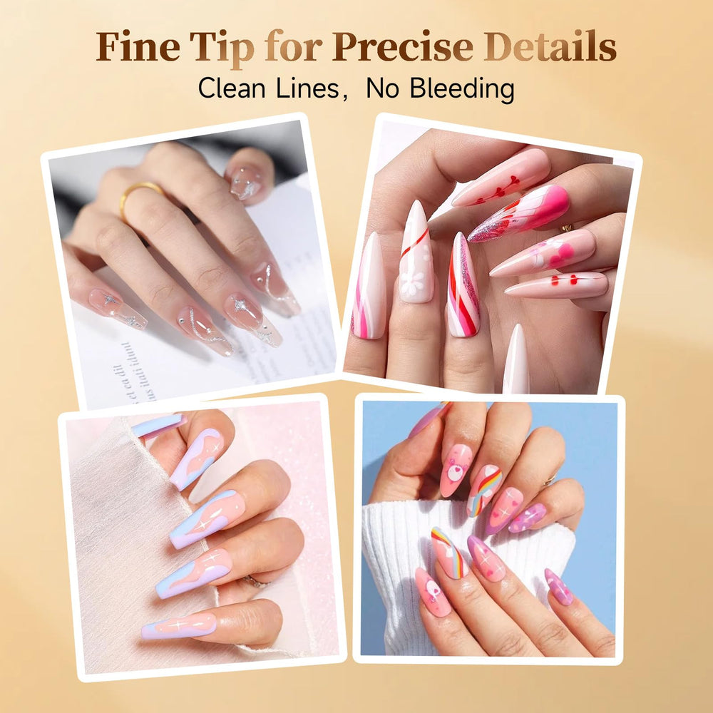 Titosha dotting demo on nail illustrating quick-dry dot precision