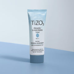 TIZO face before and after showing subtle tint and even tone benefit