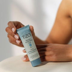TIZO label close-up highlighting ingredient transparency and safety benefit