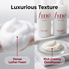 TJ SIGNATURE shampoo in use in shower demonstrating easy lather and gentler cleansing benefit