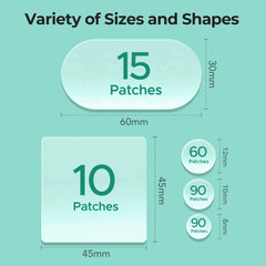 TKTK assorted acne dots display showing multiple sizes for targeted treatment