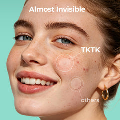 TKTK ultra-thin 0.01cm edge close-up that blends seamlessly with skin