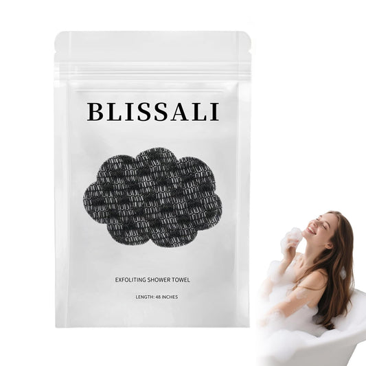 TLOPA Blissal front view showing black towel and compact design for easy storage