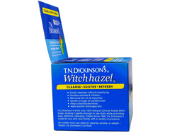 T.N. Dickinson's pad being used on face to demonstrate quick no-rinse cleansing