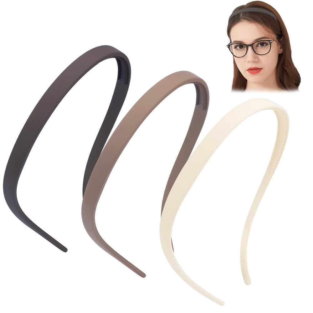 TOBATOBA front view showing three headband colors and comfortable fit