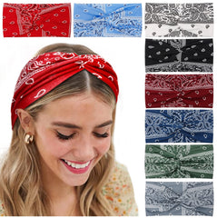Tobeffect front view of eight-color headband set showing variety and convenience