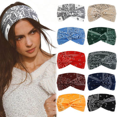 Tobeffect front view of ten headbands showing color variety and neat packaging for easy gifting