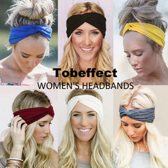 Tobeffect headband on hand showing stretch and size adaptability