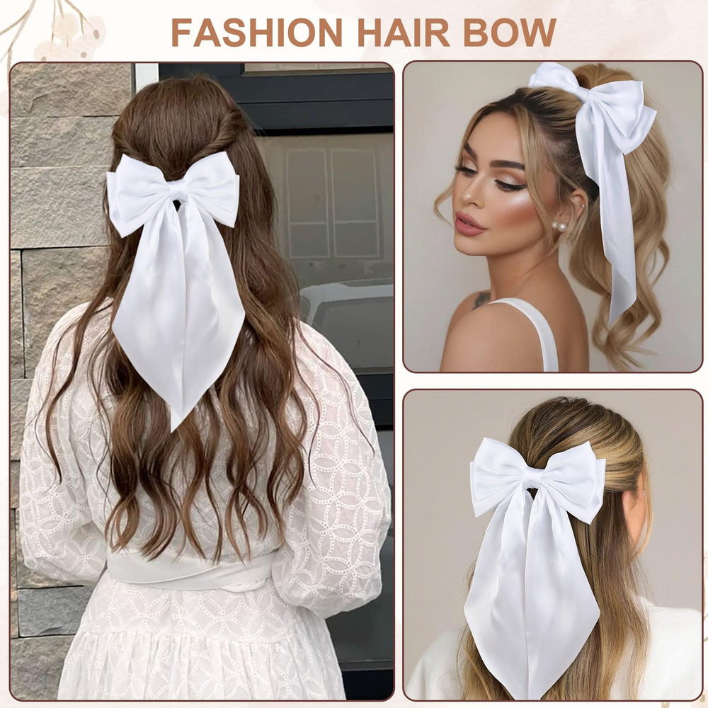 Tobeffect bow on bun side profile creating romantic elevated look