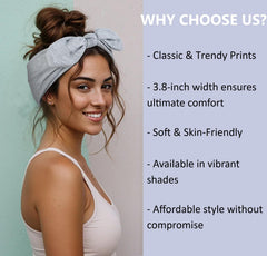 Tobeffect model wearing headband outdoors showing secure fit and casual chic benefit