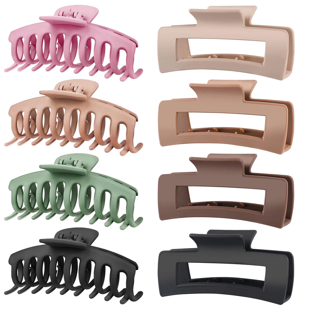 TOCESS front packaging showing eight matte jumbo claw clips and convenience