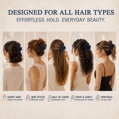 TOCESS half-up hairstyle on model for quick polished look