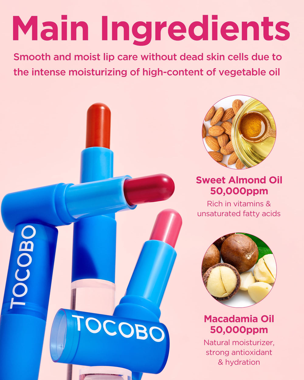 TOCOBO open tube tip detail showing creamy balm for precise, buildable application
