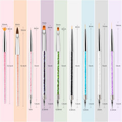 TOCOLES color-coded acrylic handles close-up for quick selection and comfortable grip