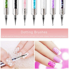 TOCOLES dotting pens making uniform dots to speed up decorative nail patterns