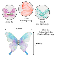 TODDER butterfly clips styled in half-up hair adding whimsical flair