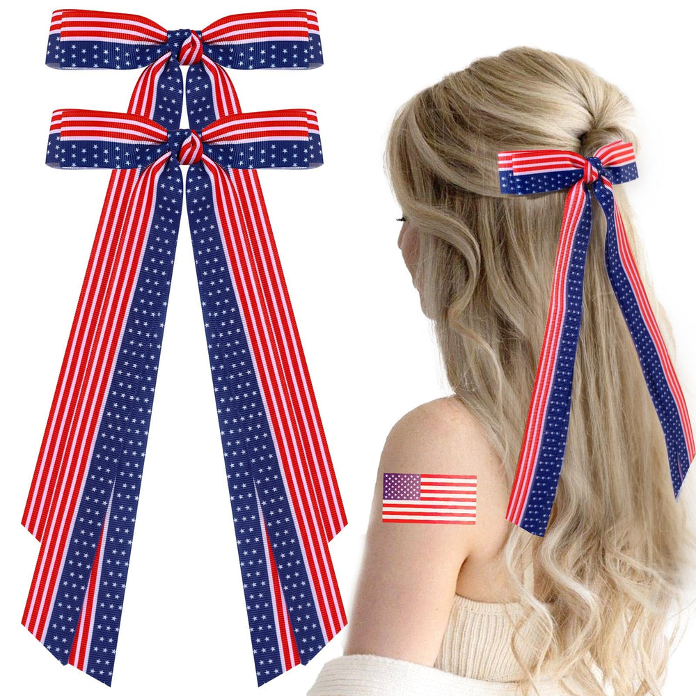 TOKUFAGU flag bow front view showing bold red white blue for festive styling