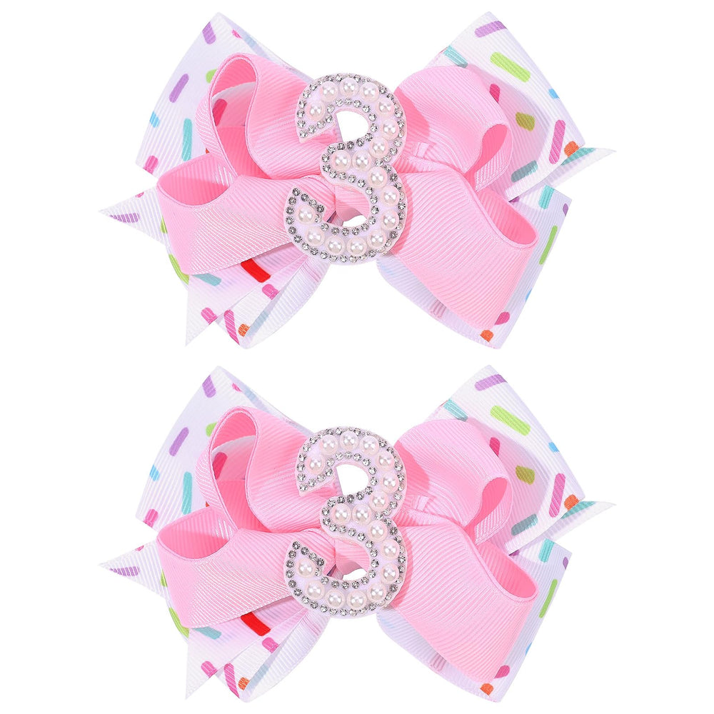 TOKUFAGU front view showing two pink birthday bows, ideal for photos