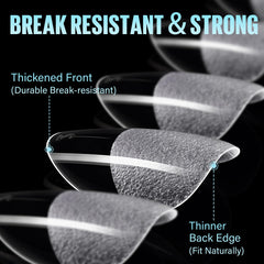 TOMICCA close-up of half-matte inner texture for stronger adhesion and less filing