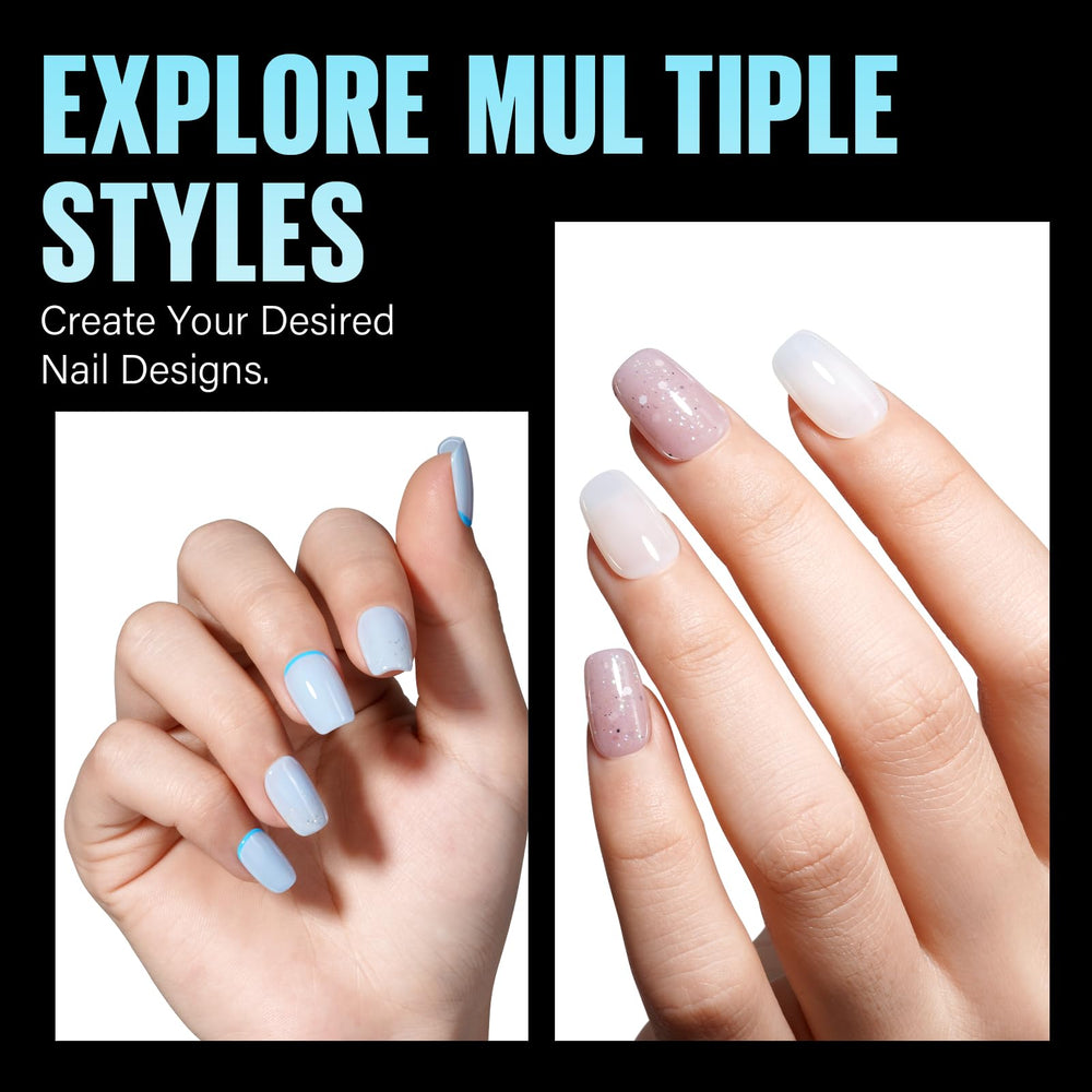 TOMICCA tips beside a finger for scale highlighting natural-length fit