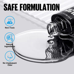 Cured press-ons using TOMICCA showing clear finish and long-lasting hold