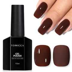 TOMICCA dark brown bottle front view showing rich color and glossy finish