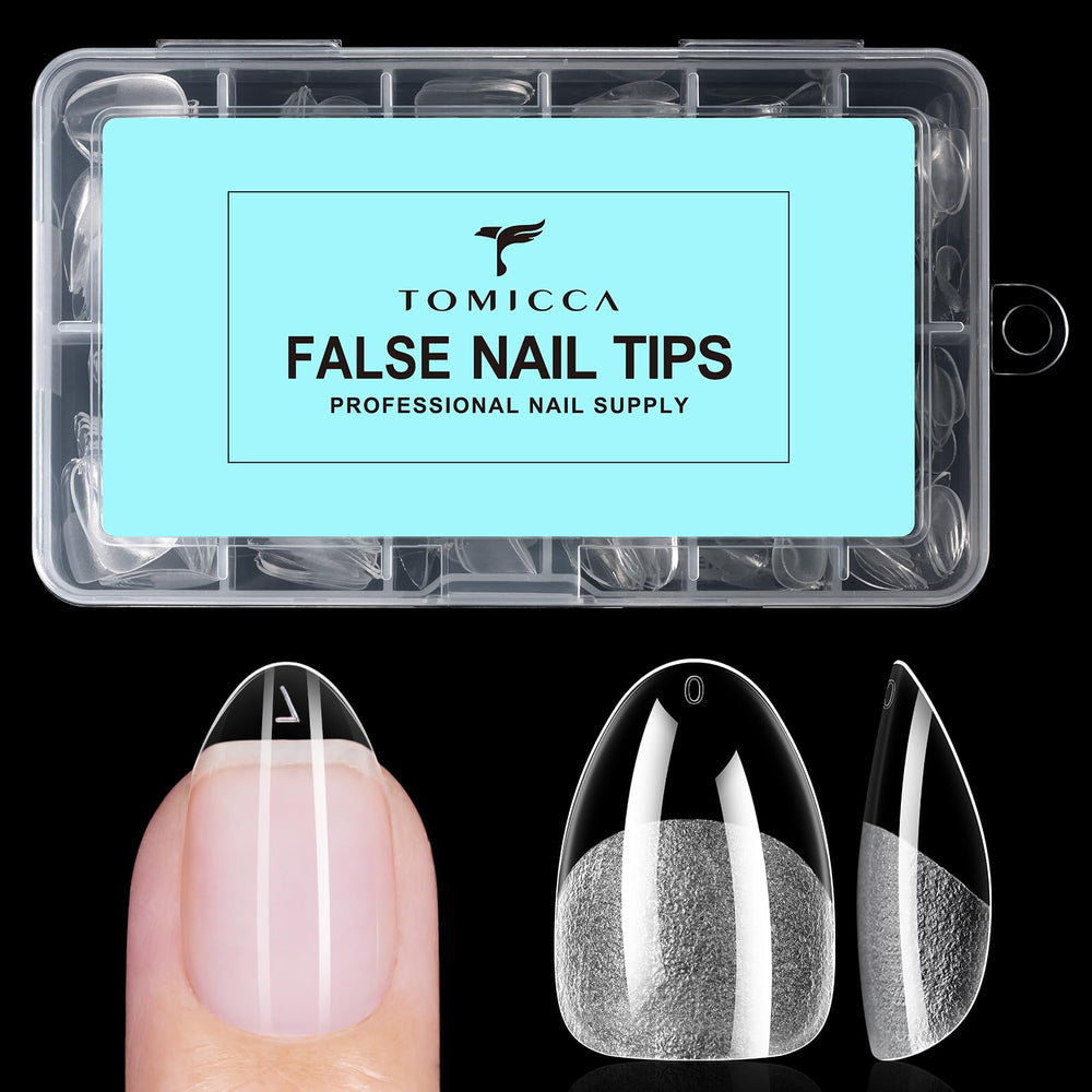 TOMICCA front packaging showing almond tips and quantity benefit