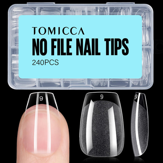 TOMICCA front packaging showing 240-piece nails for easy selection