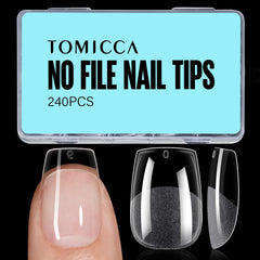 TOMICCA front packaging showing 240-piece tip set and benefits