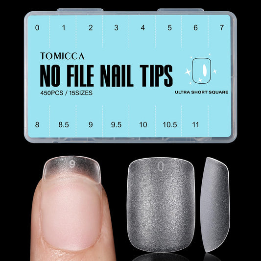 TOMICCA front packaging showing 450 tips and 15 sizes for full supply