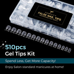 TOMICCA gel polish over tips showing smooth finish and durability