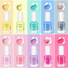 TOMICCA party table setup with multiple children using polishes for group activity