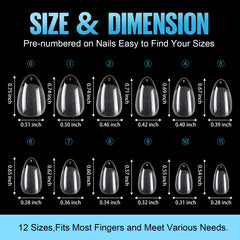 TOMICCA layout of 12 sizes pre-numbered for quick matching and organized prepping