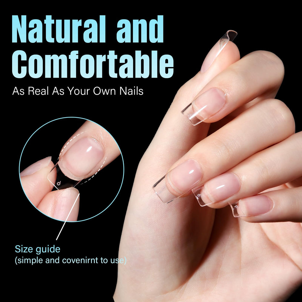 TOMICCA size chart and organized layout to help pick the perfect nail fit