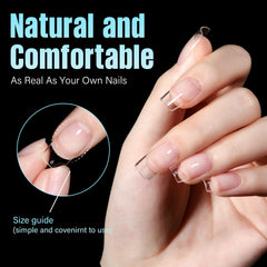 TOMICCA size chart and organized layout to help pick the perfect nail fit