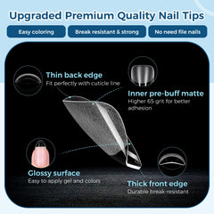 TOMICCA size markings visible on tips speed up selection for perfect fit